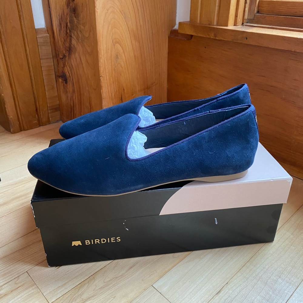 BNIB Birdies Navy Heron size 7